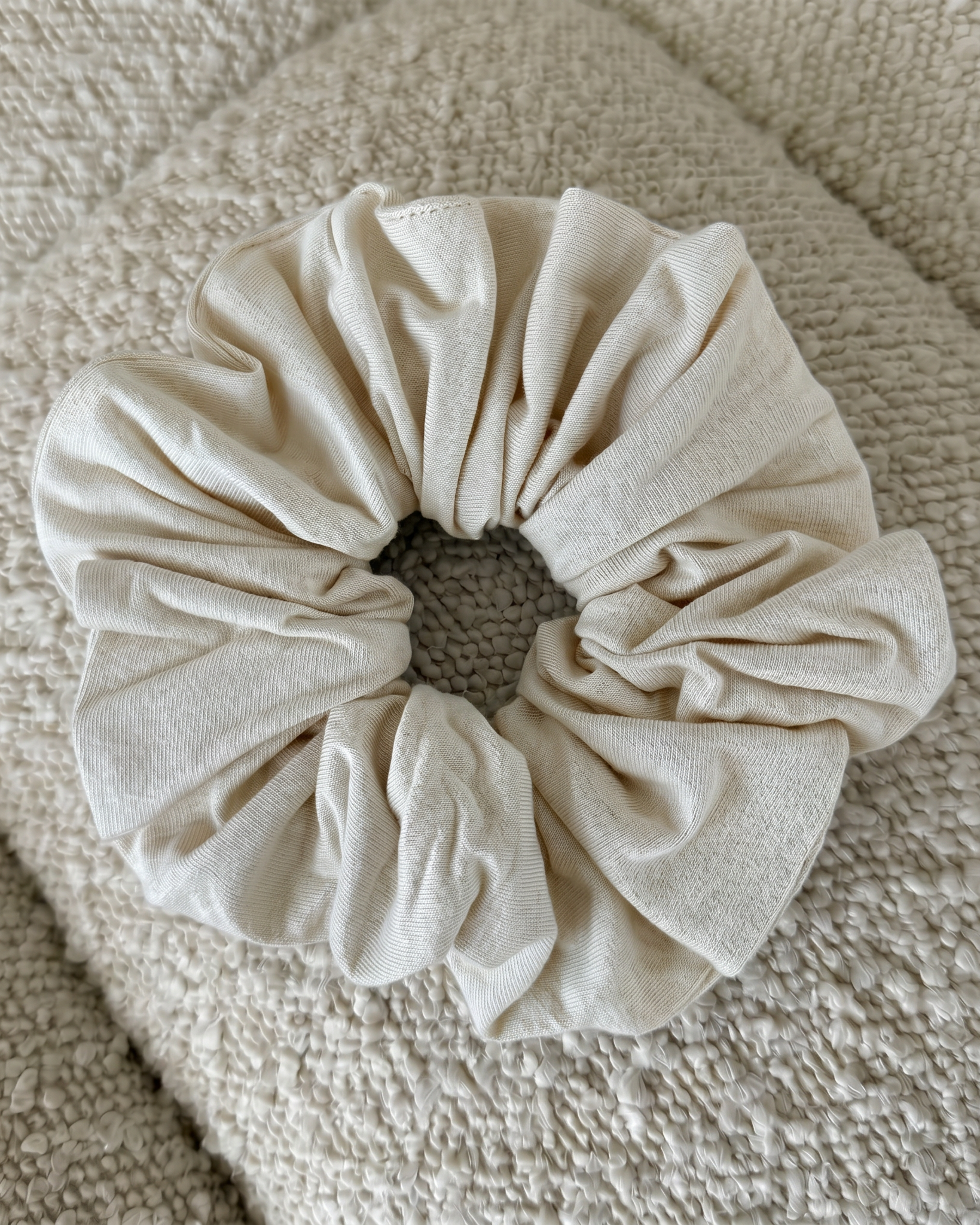 Whisper Soft Scrunchie - Vanilla White